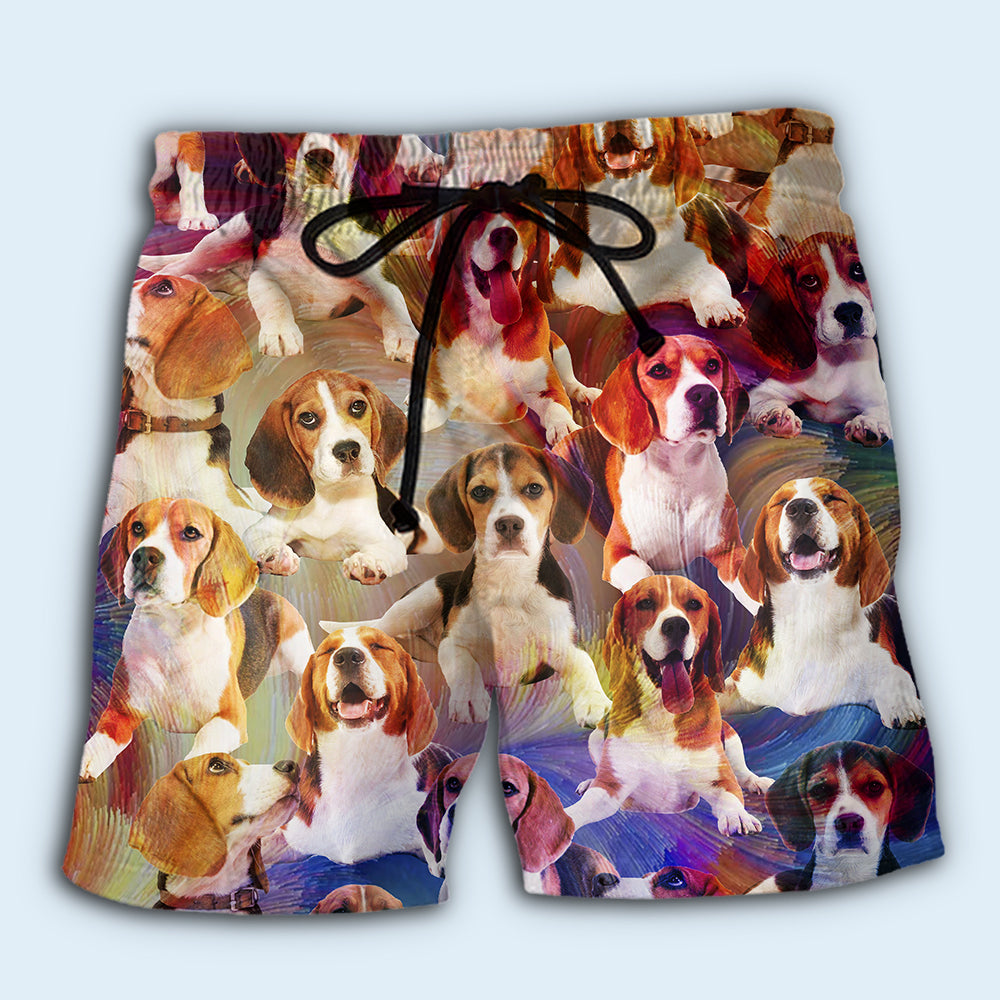 Beagle Vintage Dog Lover - Beach Short