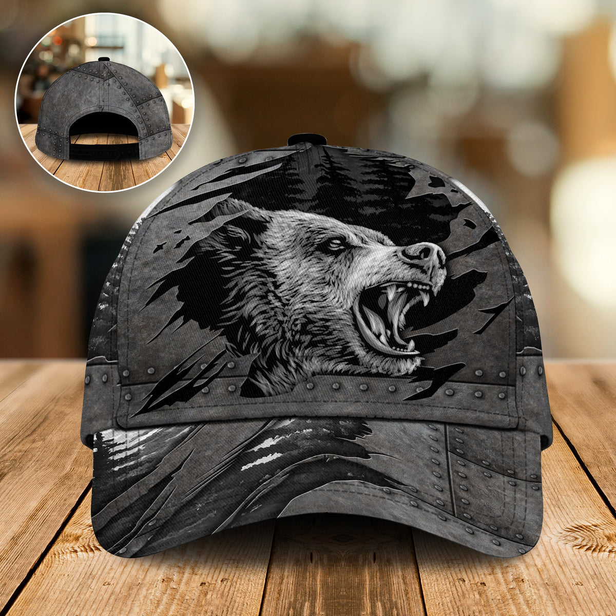 Bear Forest Black Style – Classic Cap