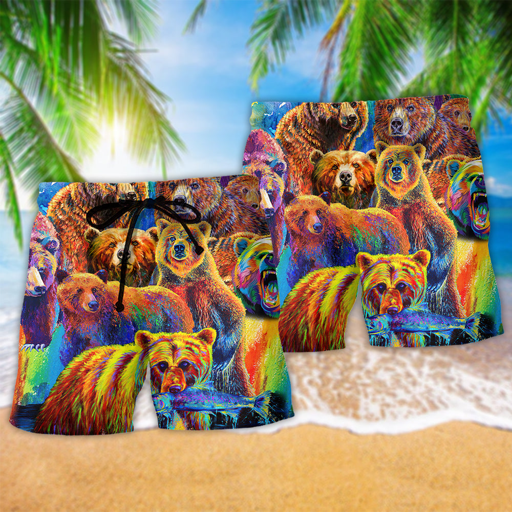 Bear Life Is Better With A Bear - Beach Short