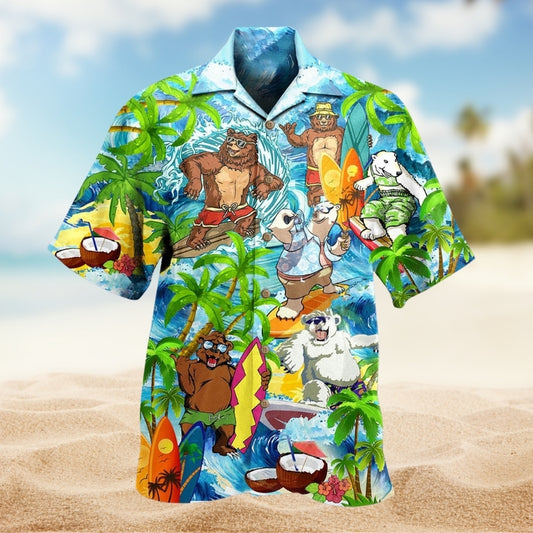 Bear Love Beach Love Animals Limited Edition – Hawaiian Shirt