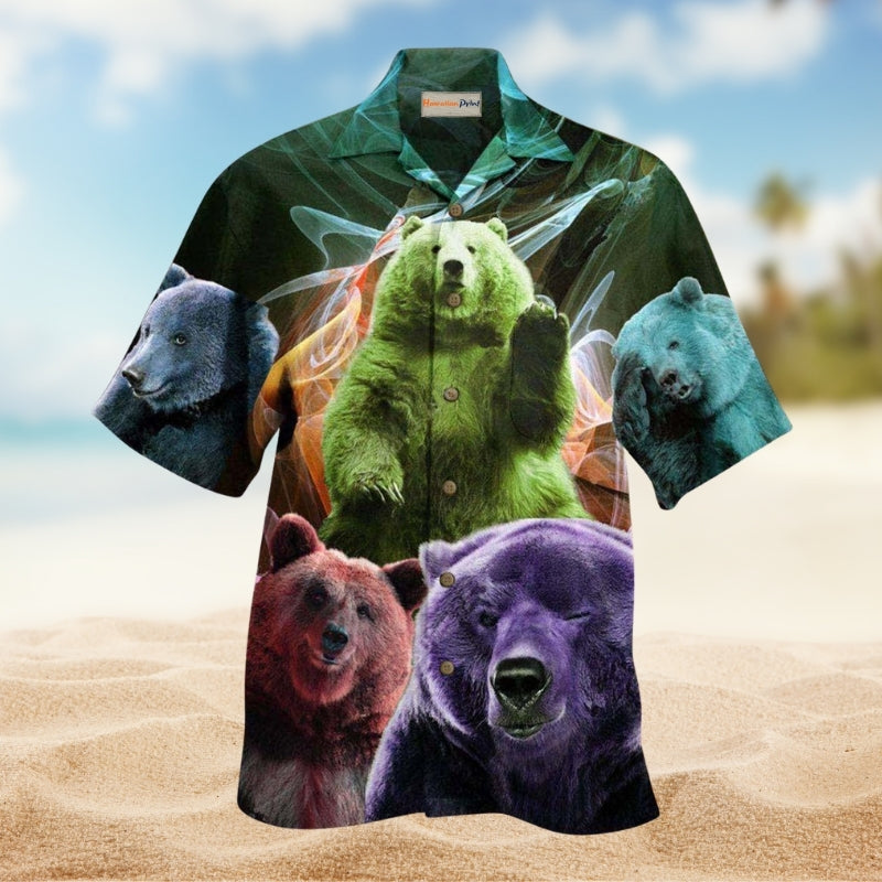 Bear Love Light Neon Limited Edition – Hawaiian Shirt
