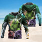 Bear Neon Love Light Art – 3D Hoodie