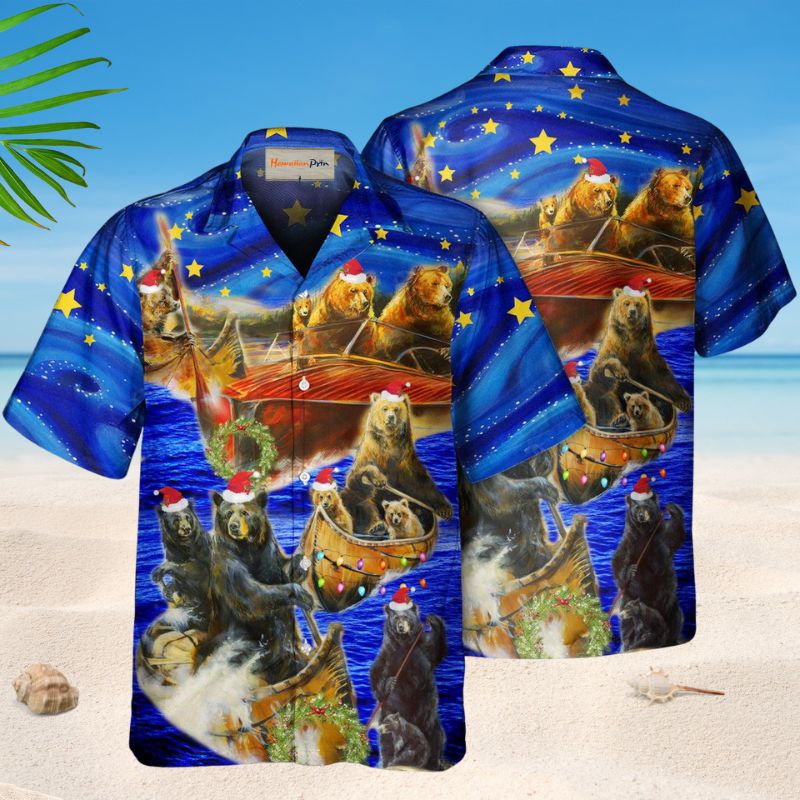 Bear Floats Boats Christmas – Hawaiian Shirt