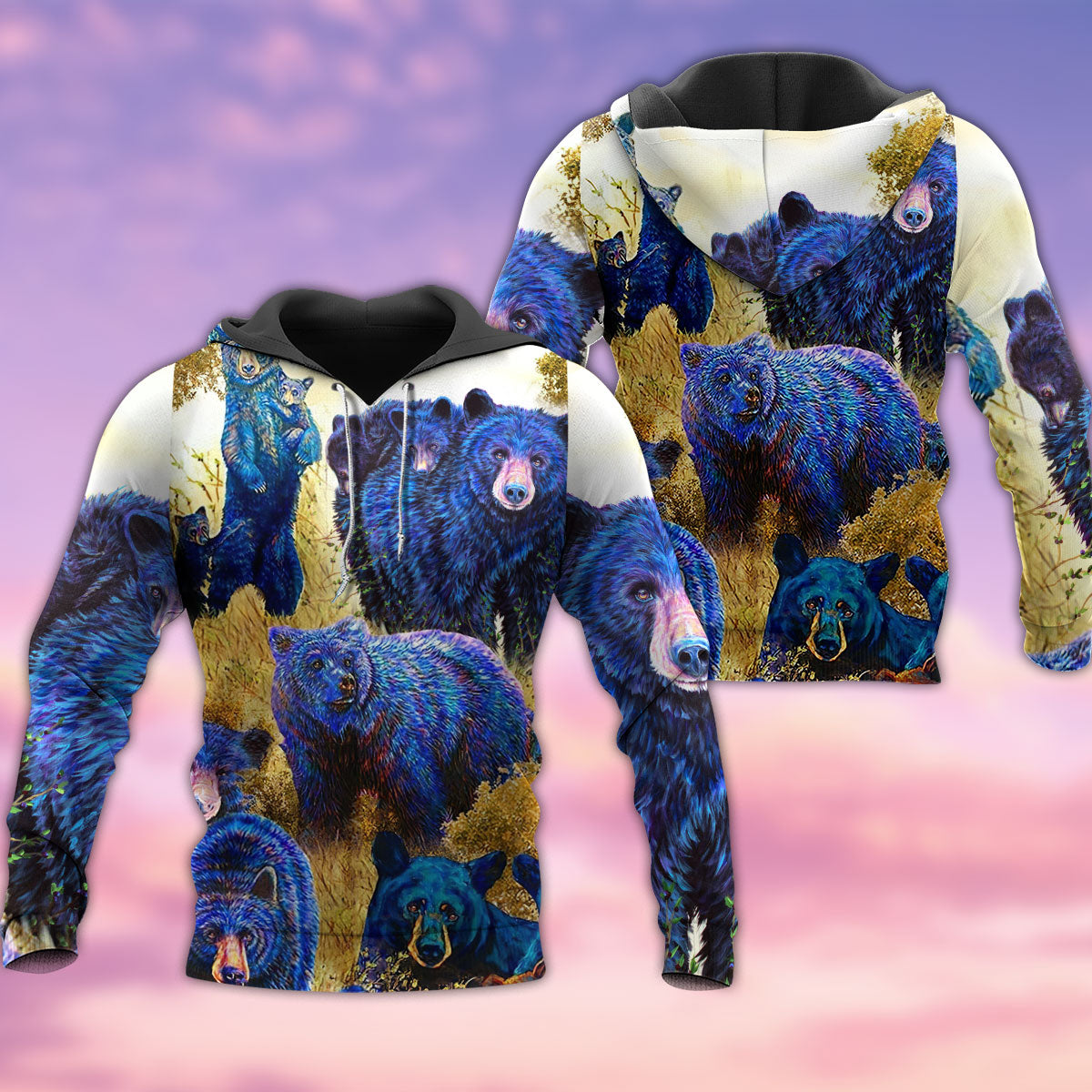 Bear Love Animals Wild Style - 3D Hoodie2
