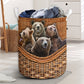 Bear Rattan Teaxture Four Bears - Laundry Basket