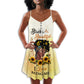 Beautiful Black Women Self Love – Women's Summer Sleeveless V-Neck Camisole Dress