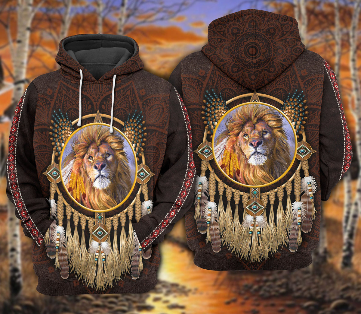 Native Lion King Art – 3D Hoodie