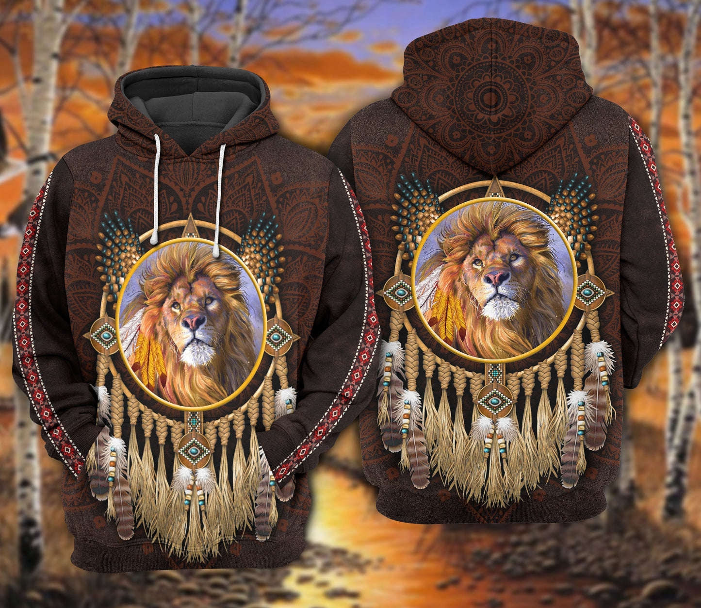 Native Lion King Art – 3D Hoodie