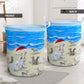 Bedlington Terrier In Beach - Laundry Basket - Owls Matrix LTD