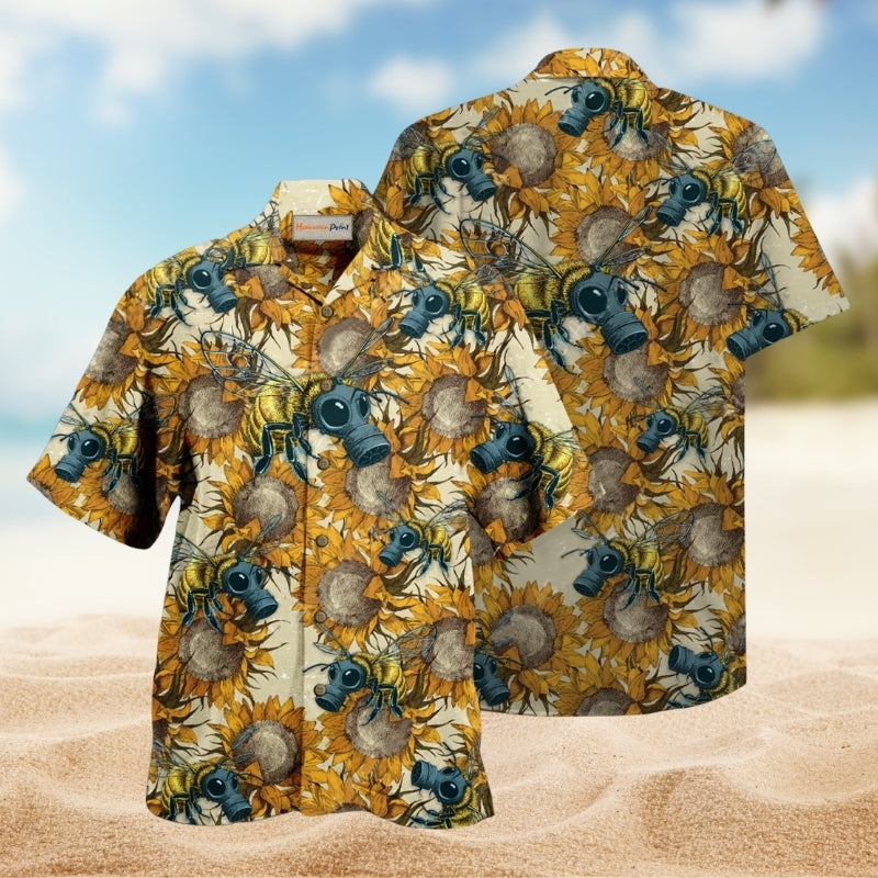 Bee Bee Everywhere And Sunflowers Limited Edition – Hawaiian Shirt