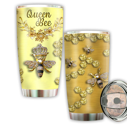 Bee Jewelry Golden 20 Oz Tumbler For Travel Gifts