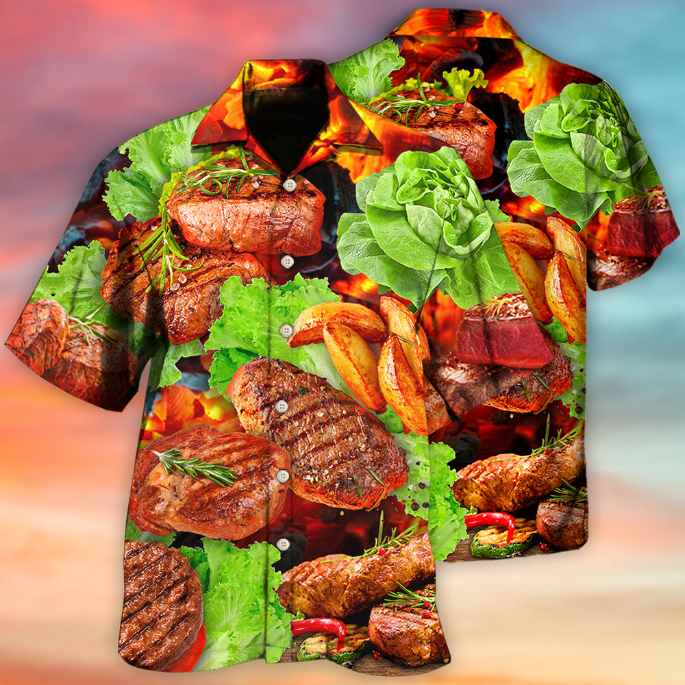 Beef Steak BBQ Grill Theme – Hawaiian Shirt