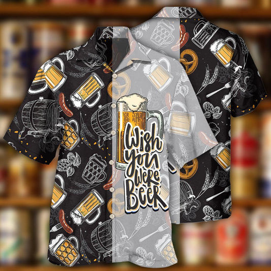 Wish You Were Beer Style – Hawaiian Shirt