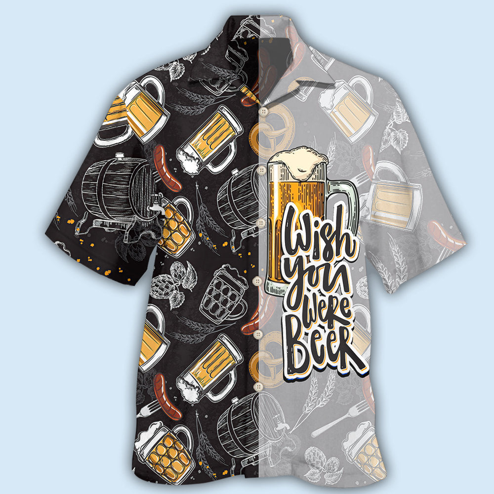 Wish You Were Beer Style – Hawaiian Shirt