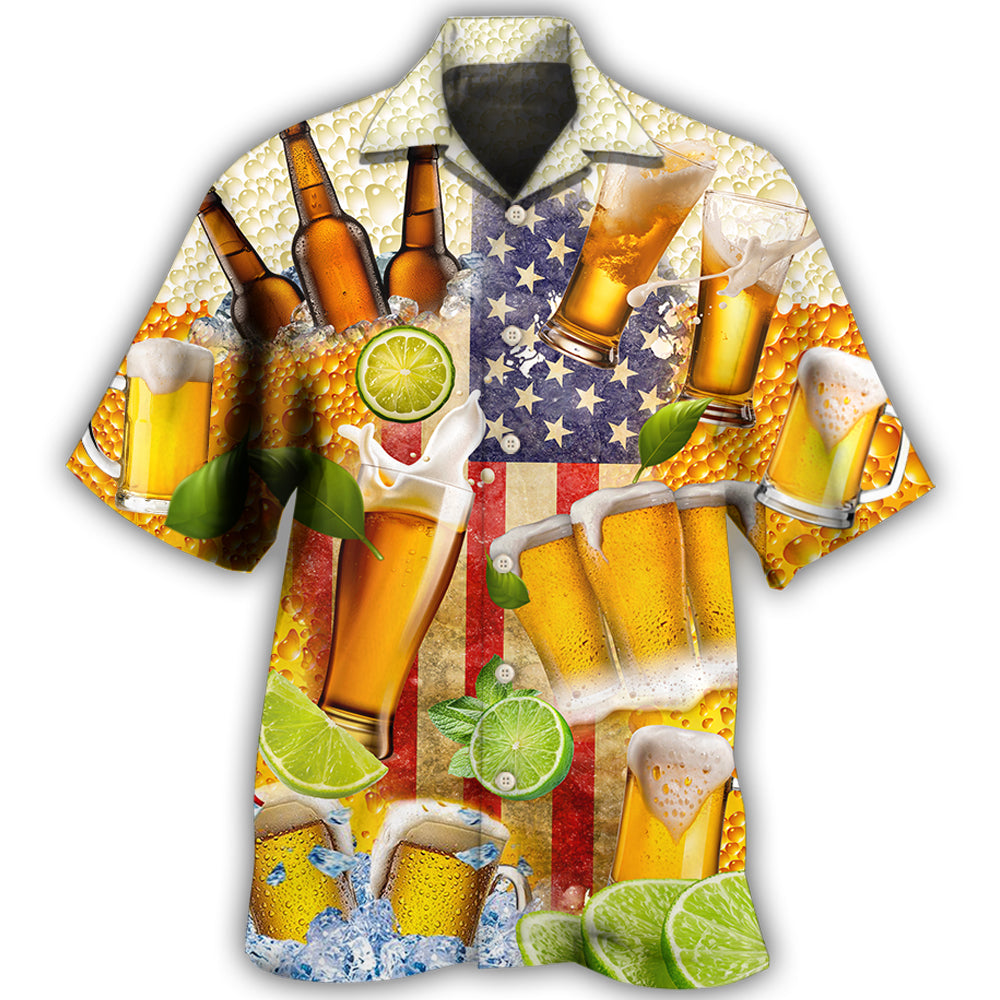 Patriotic Beer Independence - Hawaiian Shirt