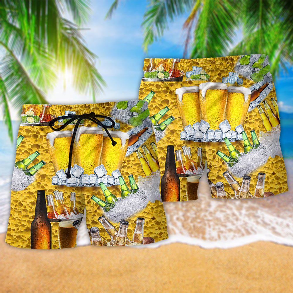 Beer Brewtiful Humor Style - Beach Short