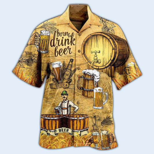 Beer Life Is Better Vintage Drinking Style - Hawaiian Shirt
