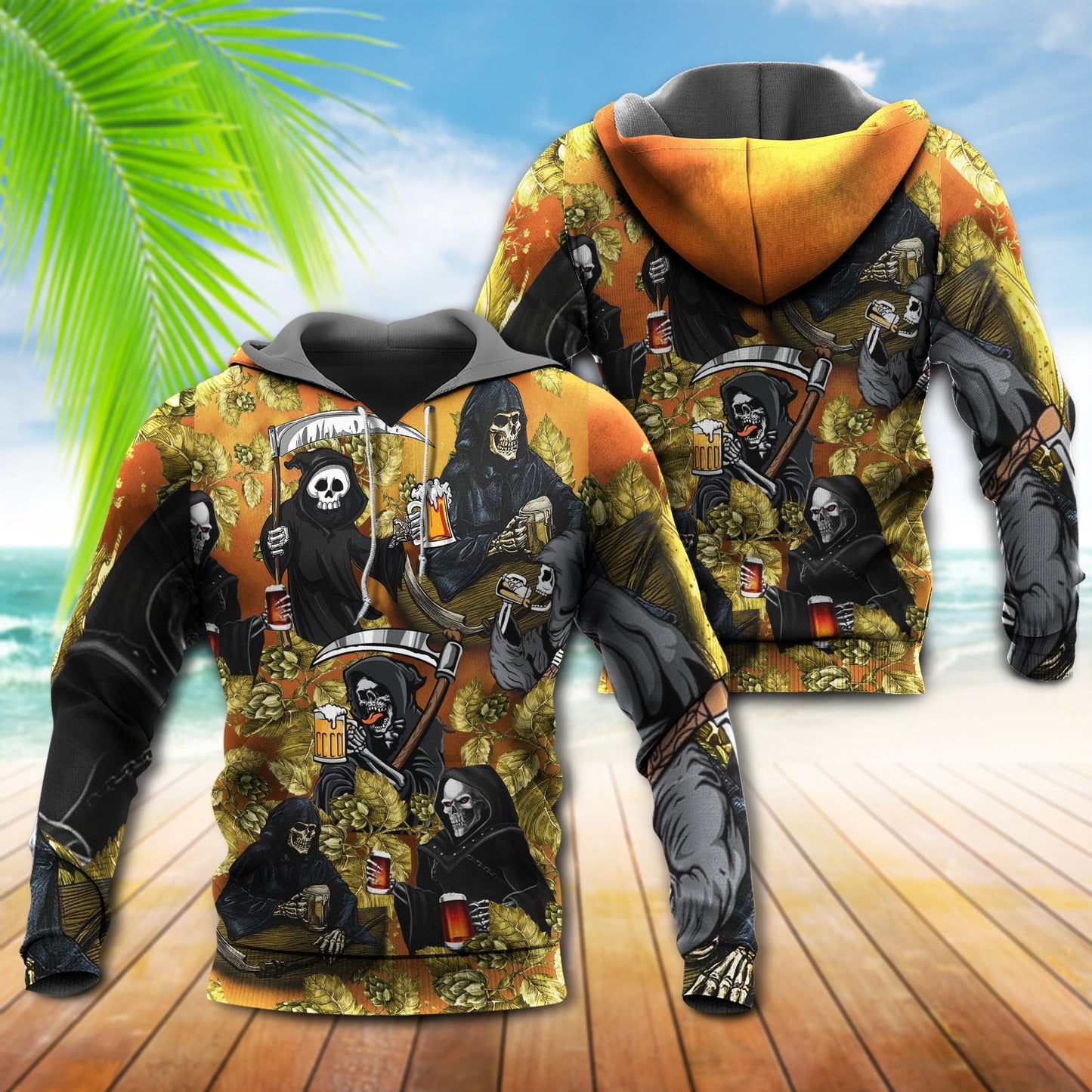 Relax Here For Beer Quote Art – 3D Hoodie
