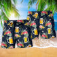 Beer For Happy Life Tropical Floral – Beach Short