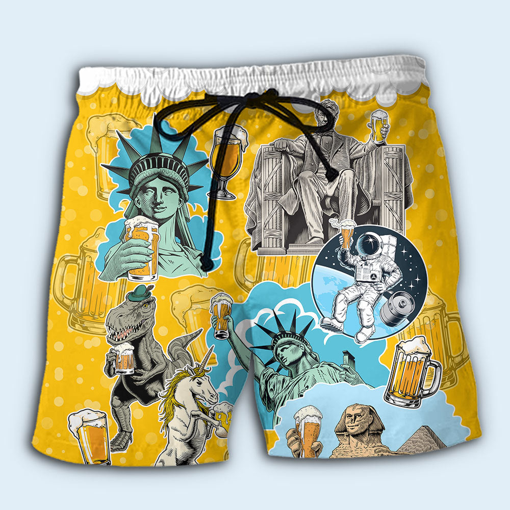 Beer Time Happy Hour America – Beach Short