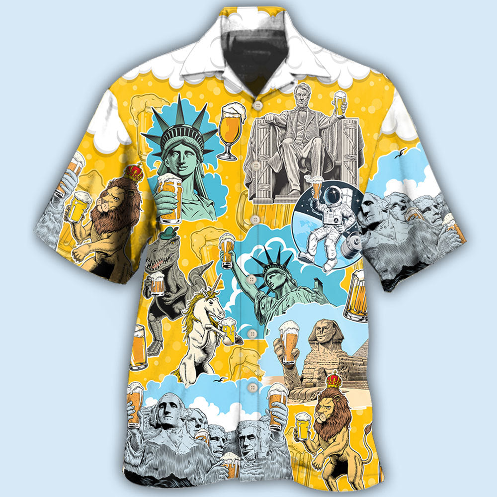 Beer Time Happy Hour Style – Hawaiian Shirt