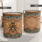 Bee Rattan Mandala Classic - Laundry Basket - Owls Matrix LTD