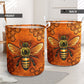 Bee Yourself Sky Orange - Laundry Basket - Owls Matrix LTD