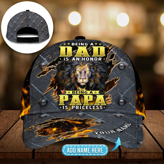 Dad Honor Lion Personalized – Classic Cap