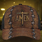 Believe In Jesus Amen Cross Faith Style – Classic Cap