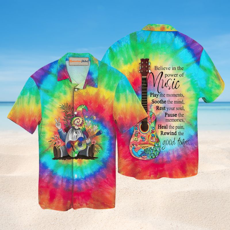 Believe In The Power Of Music Gnome – Hawaiian Shirt