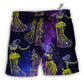 Beach Short / Adults / S Dance Belly Dance Mysterious Galaxy - Beach Short - Owls Matrix LTD