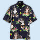 Bernese Mountain Dog Tropical Floral Style – Hawaiian Shirt