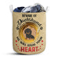 Beware Of Dachshund Paper - Laundry Basket - Owls Matrix LTD