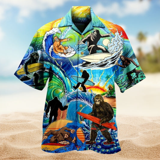 Bigfoot Cool Surfing Limited Edition – Hawaiian Shirt