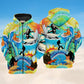 Bigfoot Surfing Funny Art – 3D Hoodie