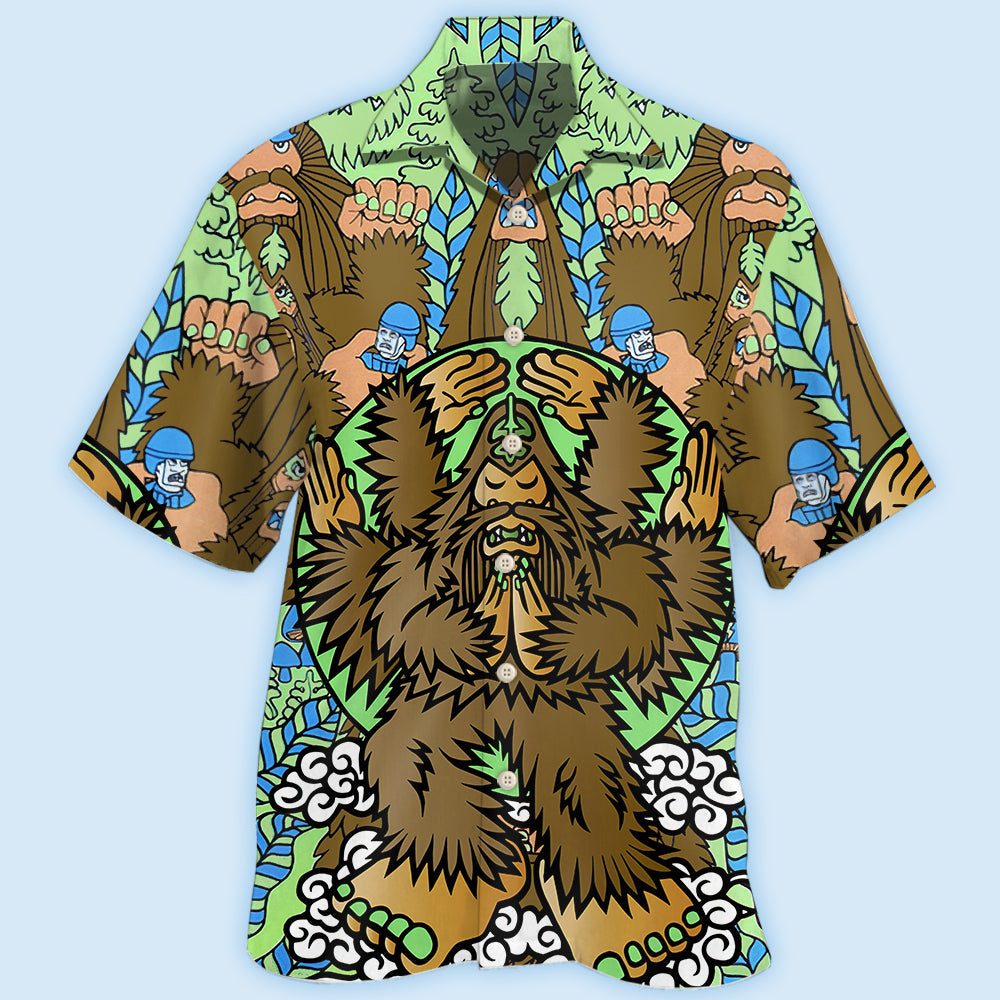 Bigfoot Funny Cool Art Style – Hawaiian Shirt