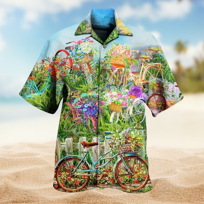 Bike Love Flowers Limited Edition – Hawaiian Shirt