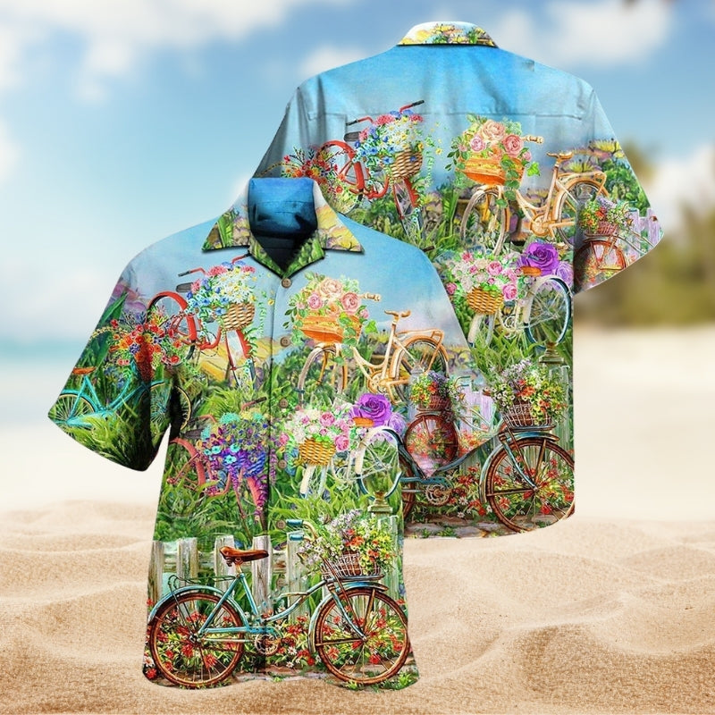 Bike Love Flowers Limited Edition – Hawaiian Shirt
