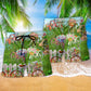 Floral Bicycle Love Art – Beach Short