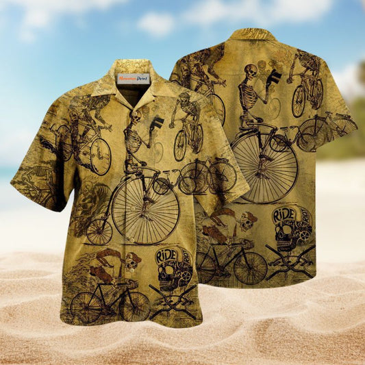 Bike Skull Born To Ride Edition – Hawaiian Shirt