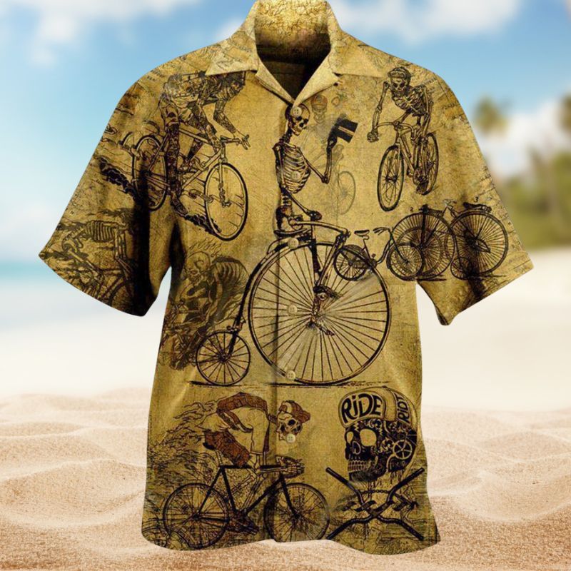 Bike Skull Born To Ride Edition – Hawaiian Shirt