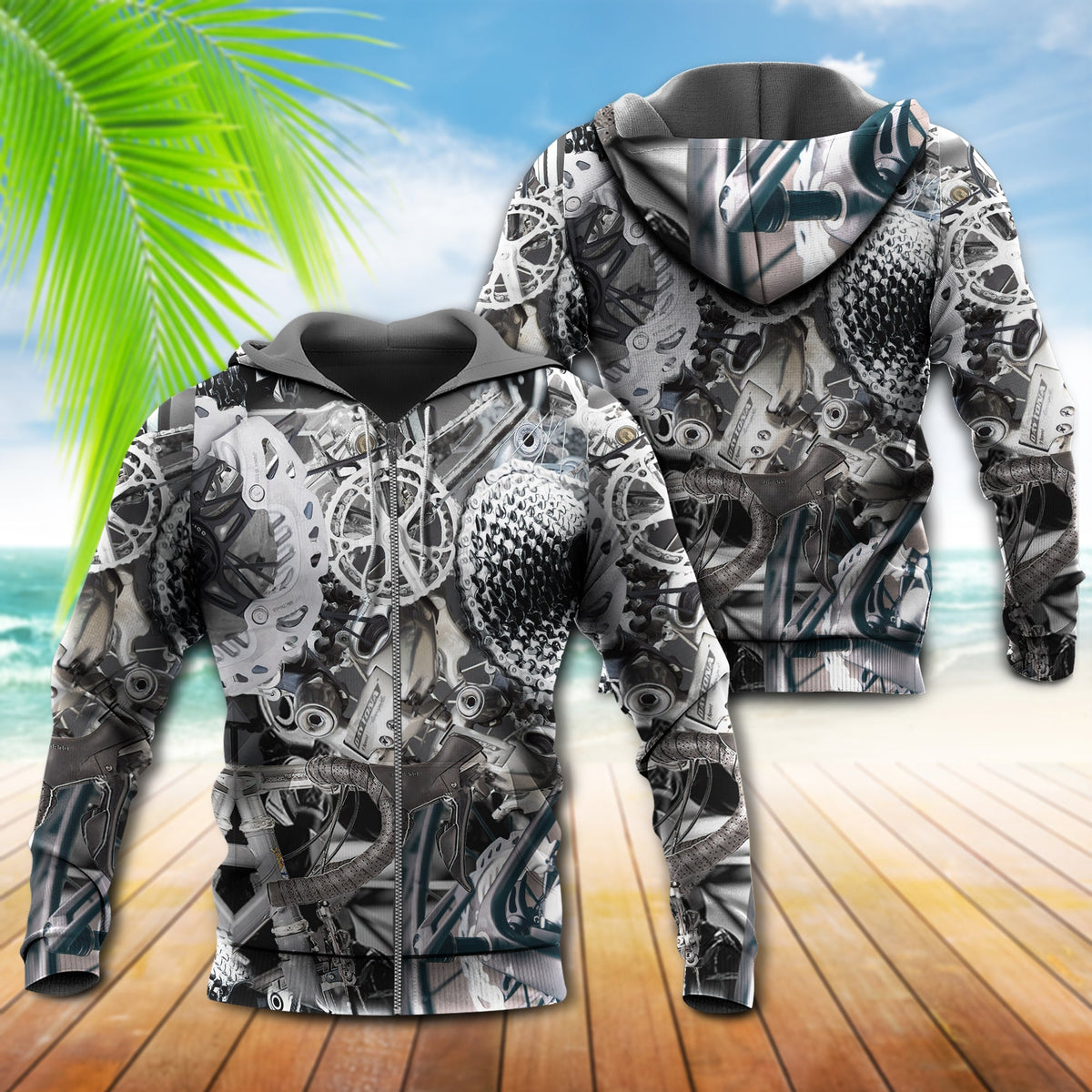Pedal It Out Cycling Vintage - 3D Hoodie