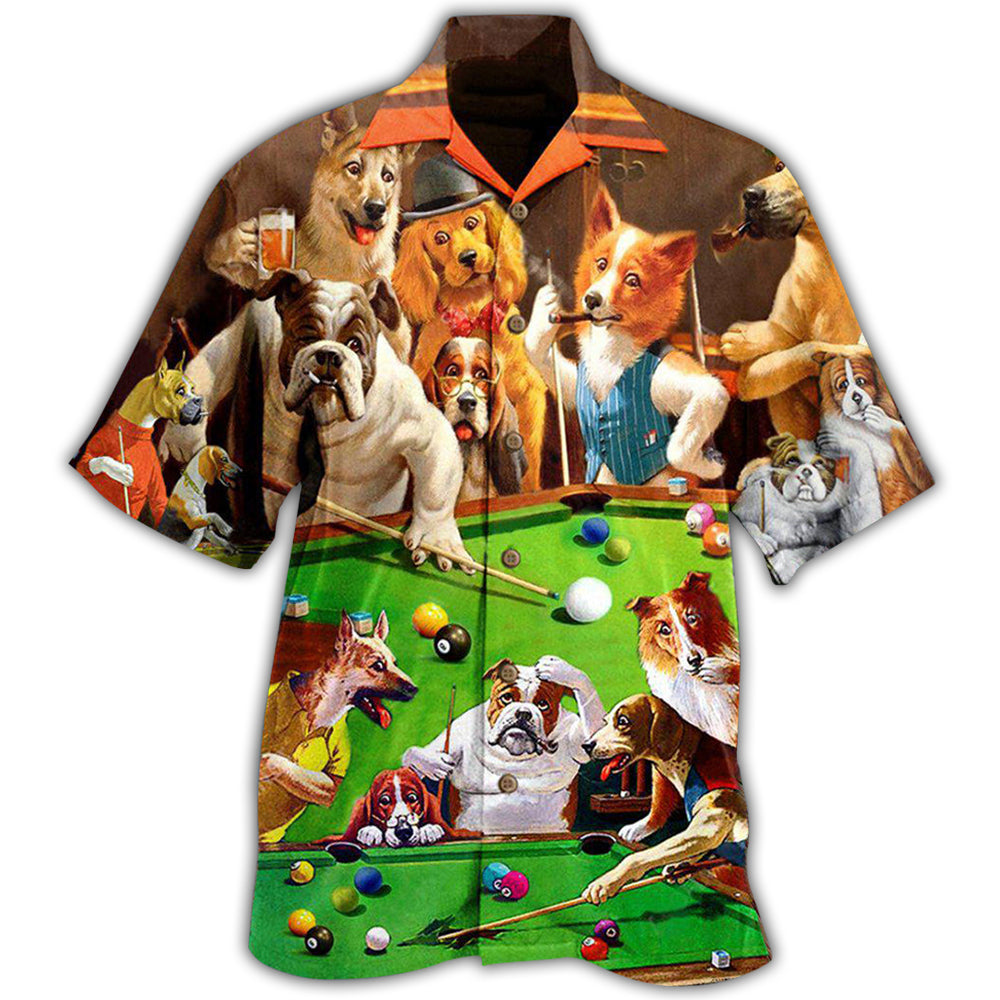 Billiard Vintage Dogs Style – Hawaiian Shirt