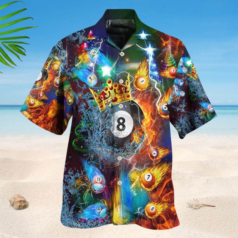 Billiard Fire Merry Christmas – Hawaiian Shirt