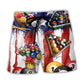 Billiard Independence Day Art – Beach Short