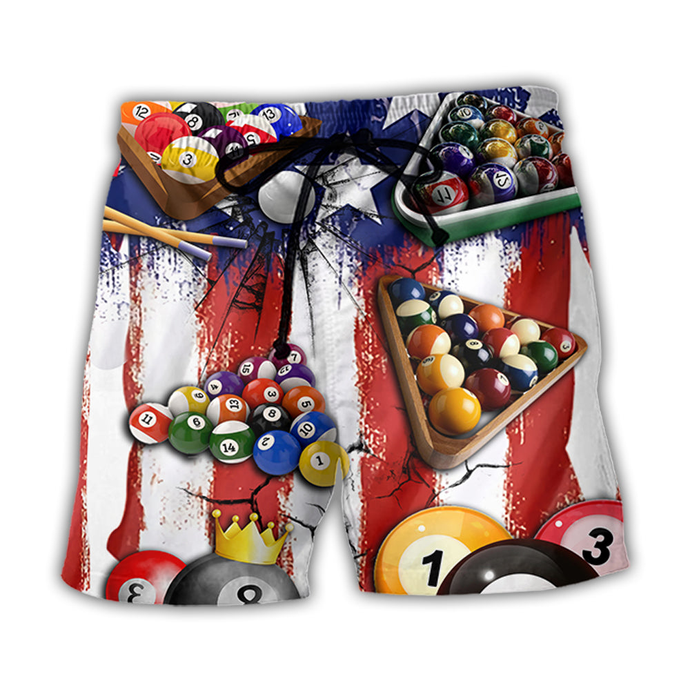 Billiard Independence Day Art – Beach Short
