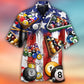 Patriotic Billiard Independence - Hawaiian Shirt