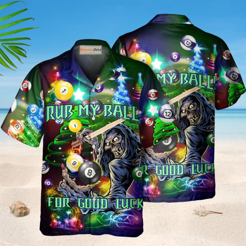 Billiard Rub My Ball Christmas – Hawaiian Shirt