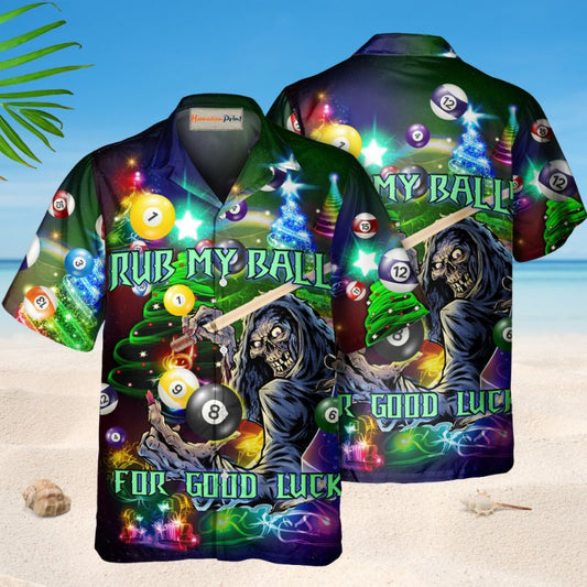Billiard Rub My Ball Christmas – Hawaiian Shirt