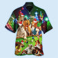Billiard Vintage Dogs Christmas Theme - Hawaiian Shirt
